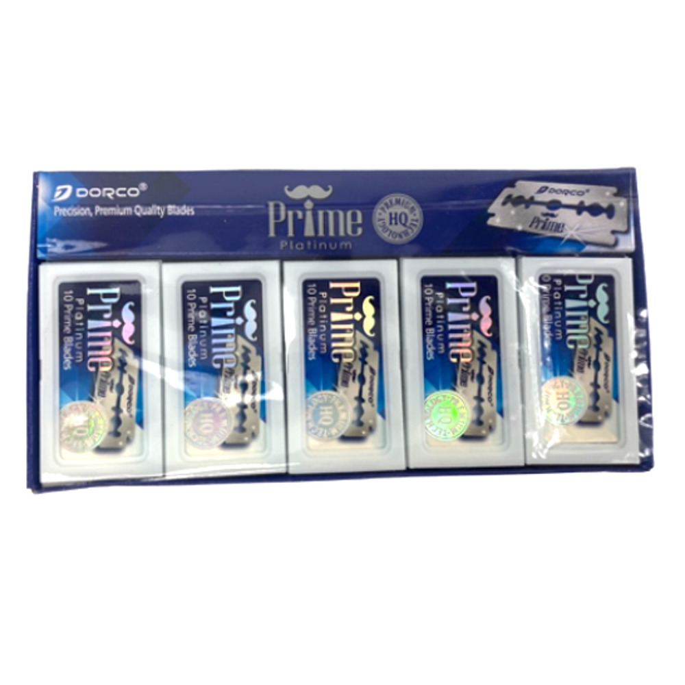 Dorco Prime Platinum Double Edge Blades #STP-301 - 3 packs of 100 Blades NEW!